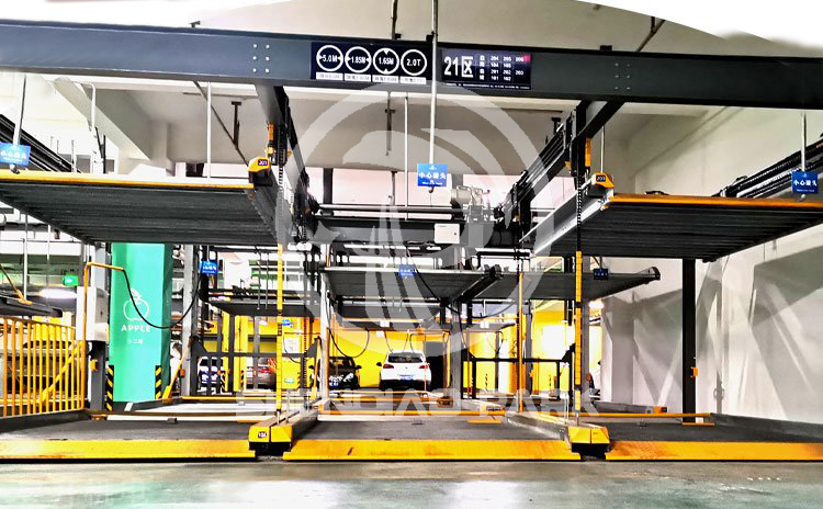 升降橫移式上下兩層機(jī)械車位